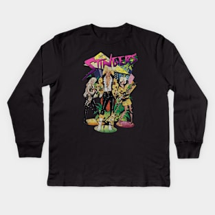 STONE TEXTURE -  Jem And The Holograms The stringers Kids Long Sleeve T-Shirt